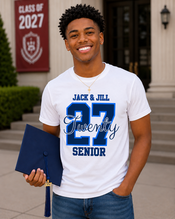 Teen Class of 2027 T-Shirt - Blue 27