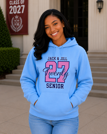 Class of 2027 Senior Hoodie – Pink 27
