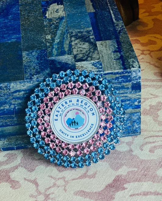 Eastern Region Rhinestone Brooch